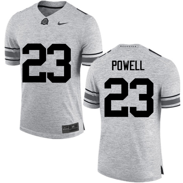 Men Ohio State Buckeyes #23 Tyvis Powell College Football Jerseys Game-Gray